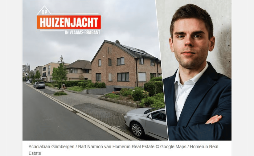 Homerun Real Estate in HLN: analyse van de vastgoedmarkt in Strombeek-Bever