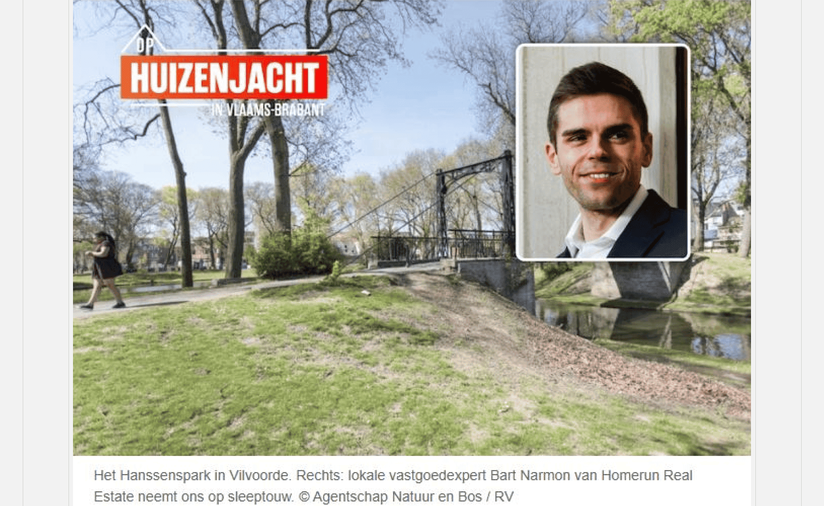 Interview Homerun Real Estate in HLN: Vilvoordse vastgoedmarkt