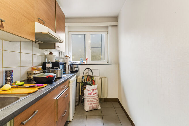 Instapklaar en lichtrijk hoekappartement met 1 slaapkamer, prachtig uitzicht op het Dielegembos, een oostgericht terras en een kelder.
Gelegen in een kleinschalige mede-eigendom met lift, op wandelafstand van winkels, openbaar vervoer en het station.

IND