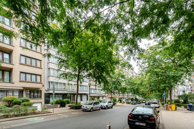 Dit lichtrijke appartement met 3 slaapkamers, een kelder en een mooi overdekt terras met uitzicht op de Brusselse skyline bevindt zich op de derde verdieping van een verzorgd appartementsgebouw, vlak bij de historische Basiliek van Koekelberg en het Elisa