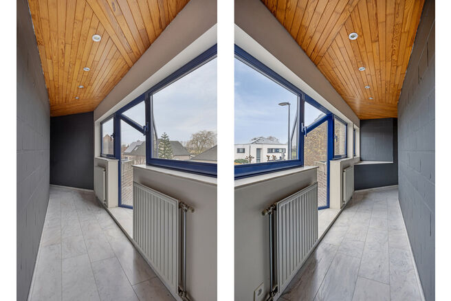 Deze ruime gezinswoning met drie slaapkamers, een praktische en ruime garage en een prachtig aangelegde tuin is uitstekend gelegen in een rustige, landelijke omgeving.

Indeling van de woning:

Bij binnenkomst betreedt u de inkomhal met een apart toilet e