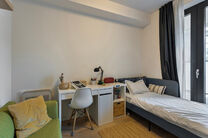 Dit ruime appartement met 3 slaapkamers, 2 badkamers, 2 terrassen, een kelderruimte en een ondergrondse autostaanplaats bevindt zich op de 7de verdieping van de prestigieuze Residentie BELVIEW, in het hart van de Europese wijk.
Dankzij de hoekligging en d