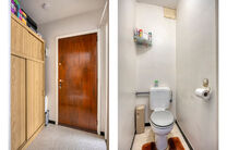 This two-bedroom apartment with garage and garden is located on the first floor of a small-scale co-ownership (6 apartments) in the center of Zaventem.

LAYOUT:
Upon entering the apartment, you are welcomed into the entrance hall, which leads to the spaci